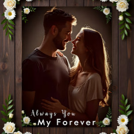 ✅Personalized Couple Photo |Custom Engagement Gift Leinwanddruck