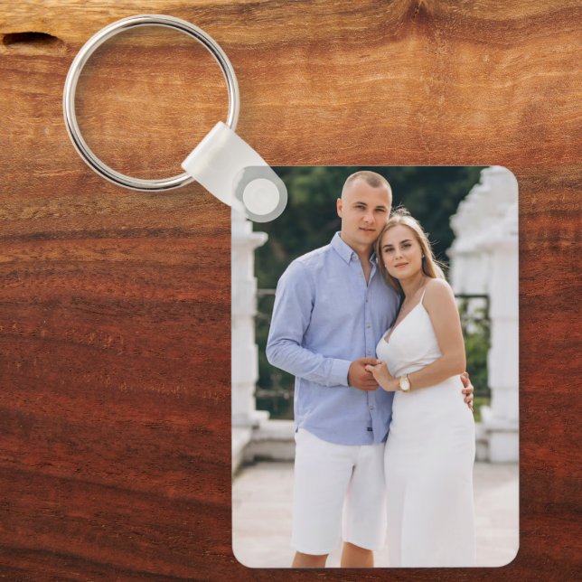 Personalized Couple Photo Love Memory Schlüsselanhänger (Vorderseite)