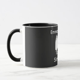Personalized couple with custom names and year tasse