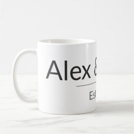 Personalized Couples Mug – Custom Names & Year Gif