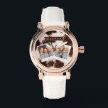 Personalized Cow Print Cowgirl Western Style Gift Armbanduhr<br><div class="desc">There is something timeless and effortlessly cool about cow print. It seems fun, fashionable, and a touch daring because it combines rustic charm with contemporary design. This personalized cow print collection was created for people who love western inspired aesthetics, cozy country vibes, and designs that feel both trendy and personal....</div>