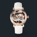 Personalized Cow Print Cowgirl Western Style Gift Armbanduhr<br><div class="desc">There is something timeless and effortlessly cool about cow print. It seems fun, fashionable, and a touch daring because it combines rustic charm with contemporary design. This personalized cow print collection was created for people who love western inspired aesthetics, cozy country vibes, and designs that feel both trendy and personal....</div>