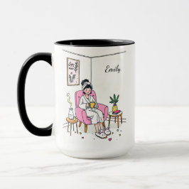 Personalized Cozy Friend Gift Cute Relaxing Self Tasse