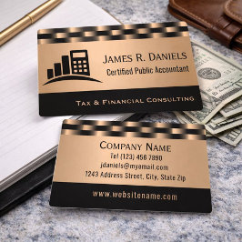 Personalized CPA Tax Preparer Business Card Visitenkarte