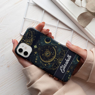 Personalized Crescent Moon And Stars Celestial Case-Mate iPhone Hülle