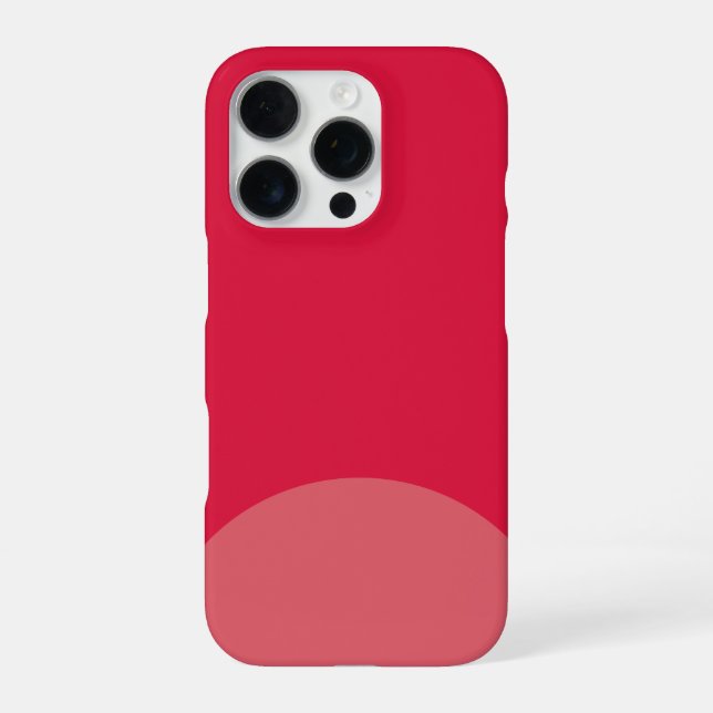 Personalized Crimson iPhone Case with Custom 16 Pro Hülle (Rückseite)