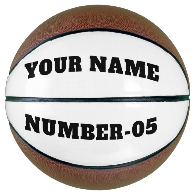Personalized Custom Basketball – Your Text Here (Vorderseite)