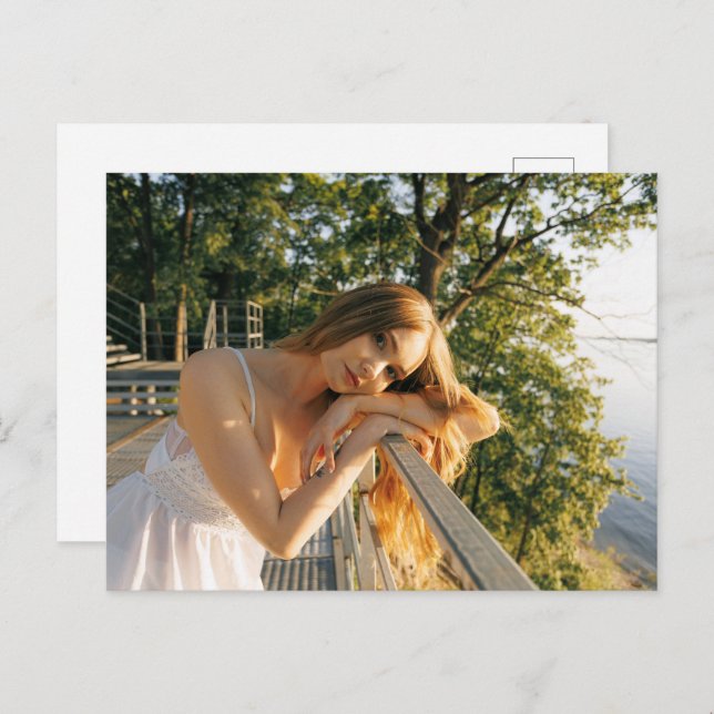 Personalized Custom Image Postcard for Unique Mess Postkarte (Vorne/Hinten)