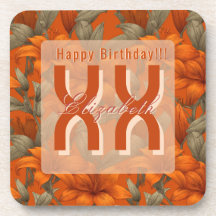 Personalized Custom Lilies Floral Adult Birthday