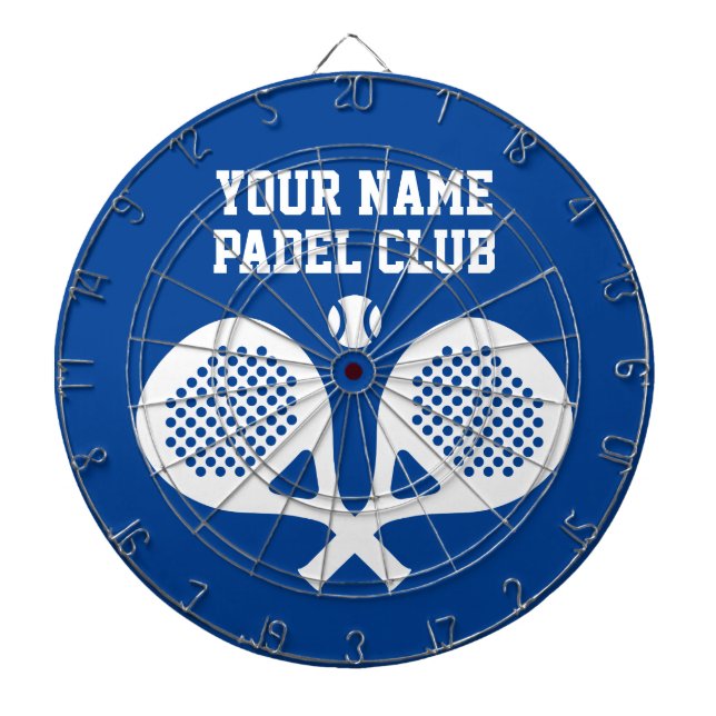 Personalized custom logo padel player dartboard dartscheibe (vorne)
