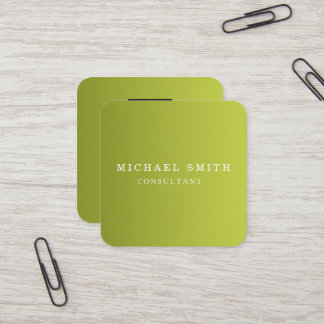 Personalized Custom Minimalist Modern QR Code Logo Quadratische Visitenkarte