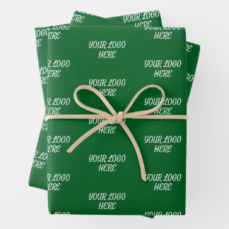 Personalized Custom Your Logo Here Business Office Geschenkpapier Set