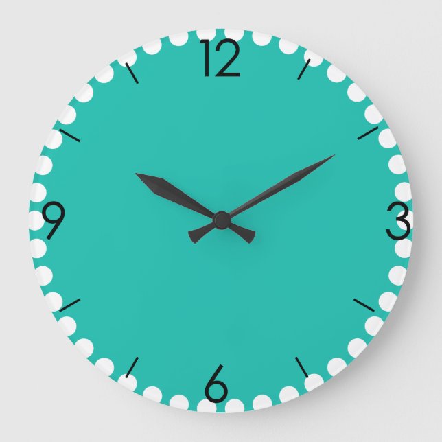 Personalized Custom Your Own Photo & Text Große Wanduhr (Vorderseite)