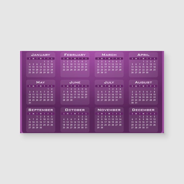 Personalized Customized 2026 Magnetkarte (Vorderseite)