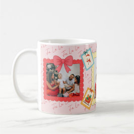 Personalized Cute Christmas Photo Collage  Kaffeetasse