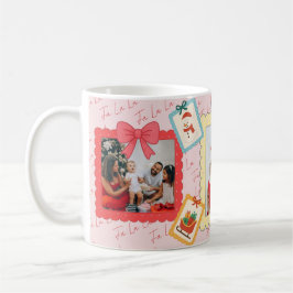 Personalized Cute Christmas Photo Collage  Kaffeetasse