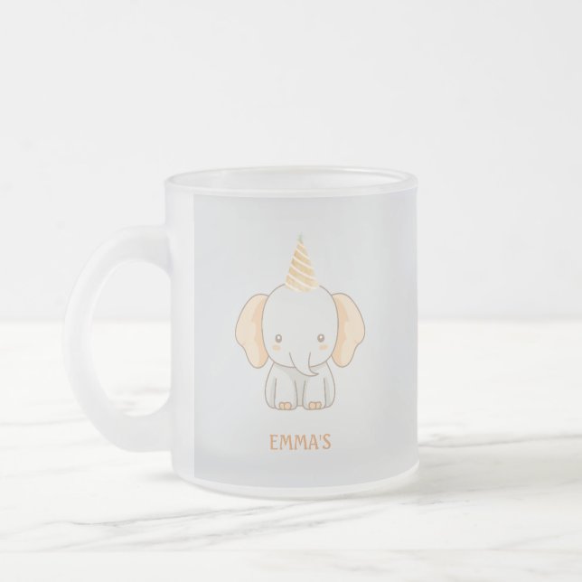 Personalized Cute Elephant Kids Name Mattglastasse (Links)