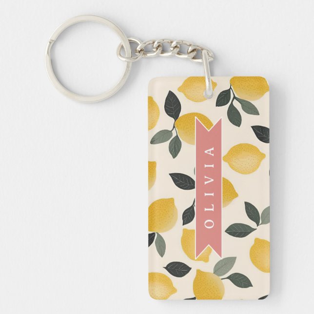 Personalized Cute Lemon Pattern Fresh Summer (Devant)