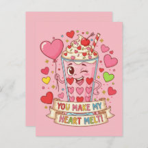 Personalized Cute Milkshake Classroom Valentine