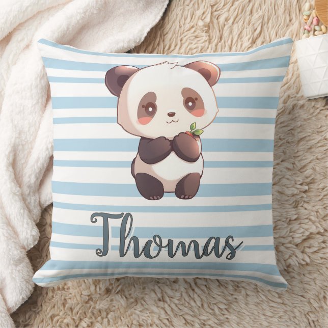 Personalized Cute Panda Throw Pillow Kissen (Decke)