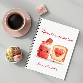 Personalized Cute Strawberry Jam Mothers Day Gift Notizbuch