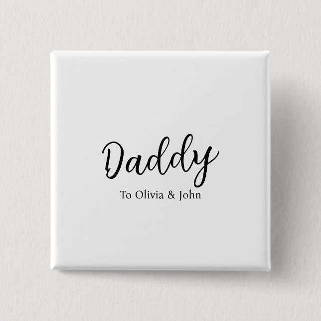 Personalized Daddy Button (Vorderseite)
