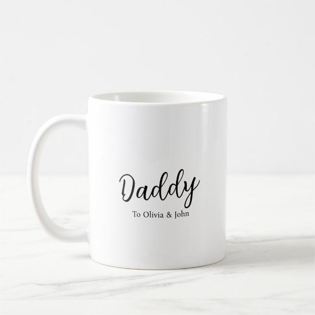 Personalized Daddy Kaffeetasse (Links)