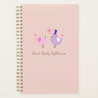 Personalized Daily Reflections Notebook - Cute Planer