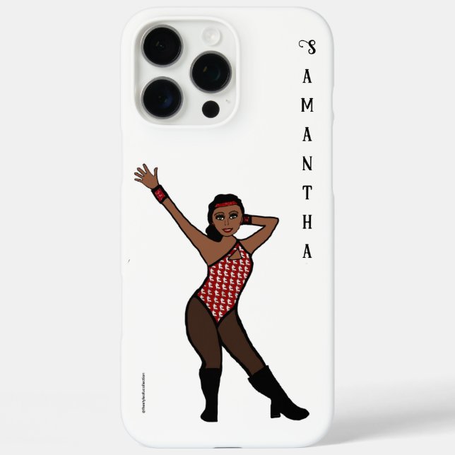 Personalized Dancer White Print # 1  iPhone 16 Pro Max Hülle (Rückseite)