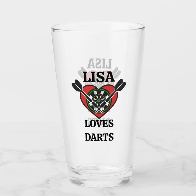 Personalized Darts Board Gane Glas (Vorderseite)