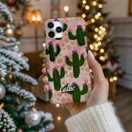 Personalized Desert Orange Cacti Phone Case iPhone 16 Pro Hülle