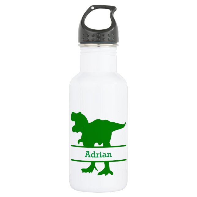 Personalized Dinosaur Edelstahlflasche (Vorderseite)