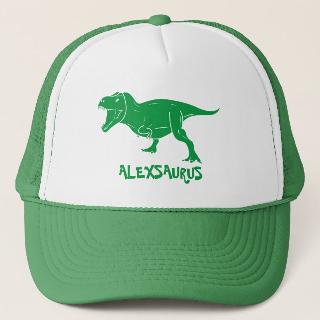 Personalized Dinosaur Truckerkappe (Vorderseite)