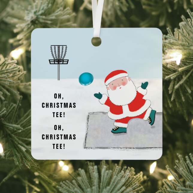 Personalized Disc Golf Christmas Collectible 2022 Ornament Aus Metall (InSitu)
