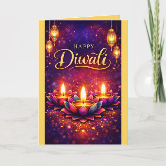 Personalized Diwali Celebration Festival Card Karte