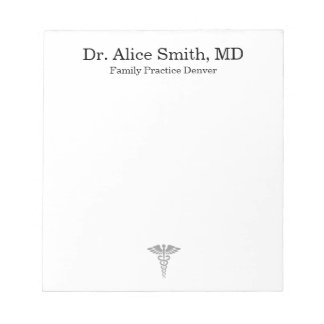 Personalized Doctor Notepad Notizblock