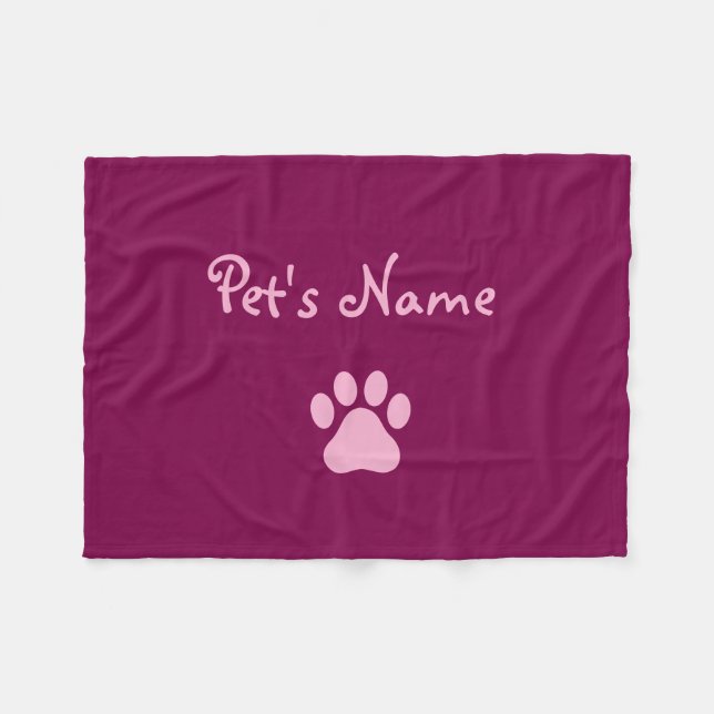 Personalized Dog Blankets Fleecedecke (Vorderseite (Horizontal))