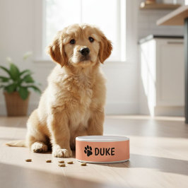 Personalized dog bowl with pet's name  napf