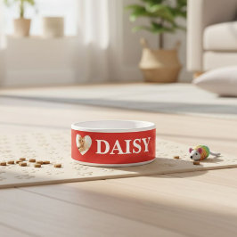 Personalized dog bowl with pet's photo + name Pers Napf