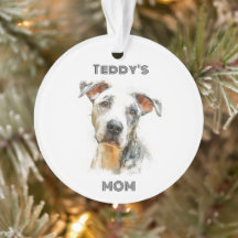 Personalized Dog Mom Photo Ornament | Custom Gift