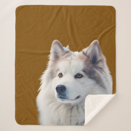 Personalized Dog Photo Blanket Sherpadecke
