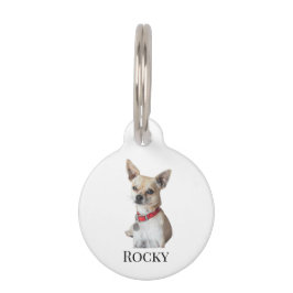 Personalized Dog Photo | Custom Pet Name Haustiermarke