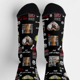 Personalized Dog Photo Socks - Custom Name Socken