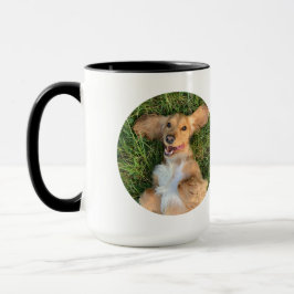 Personalized Dog Photo with Text | Custom Gift Tasse