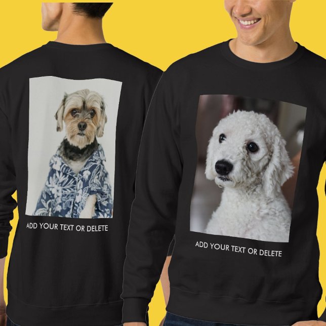 Personalized Double Sided Photo Text  Sweatshirt (Von Creator hochgeladen)