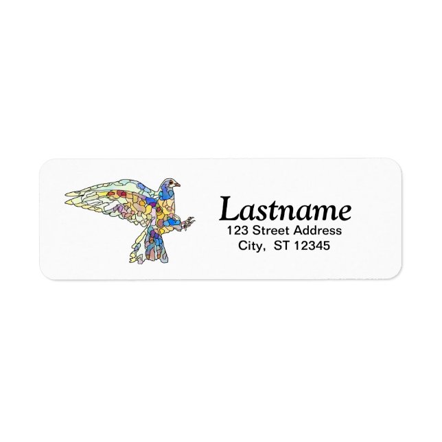 Personalized Dove Return Address Labels (Vorne)