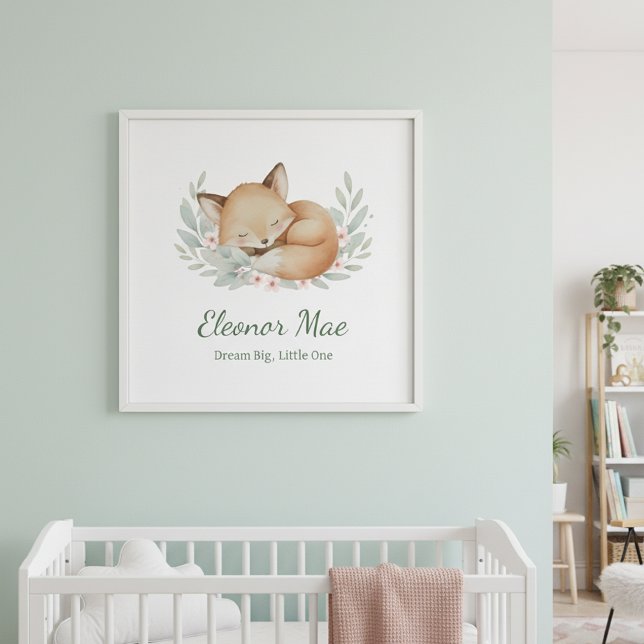  Personalized Dream Big, Little One Nursery Wall Poster (Von Creator hochgeladen)