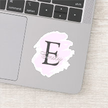 Personalized Dusty Rose Monogrammed Stickers