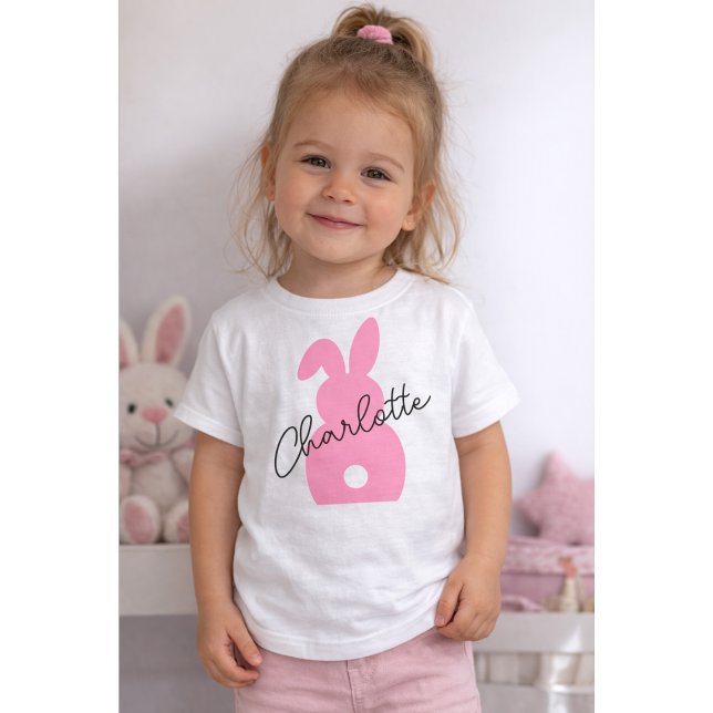 Personalized Easter Bunny, Custom Name  Kleinkind T-shirt (Von Creator hochgeladen)