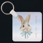 Personalized Easter Bunny Keychain Schlüsselanhänger<br><div class="desc">Carry a little charm wherever you go with this Personalized Bunny Keychain. Featuring an adorable bunny design in soft pastel tones, this keychain makes a sweet and thoughtful favour for baby showers, birthdays, Easter celebrations, or spring-themed events. Customize the text with a name, date, or special message to create a...</div>